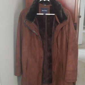 Nautica Suede Jacket with Fur lining